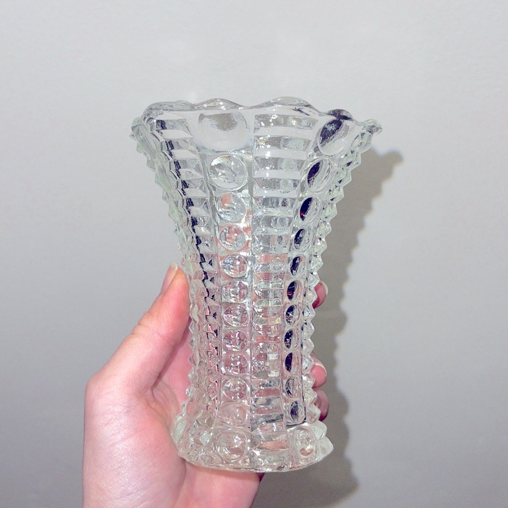 Vintage glass vase